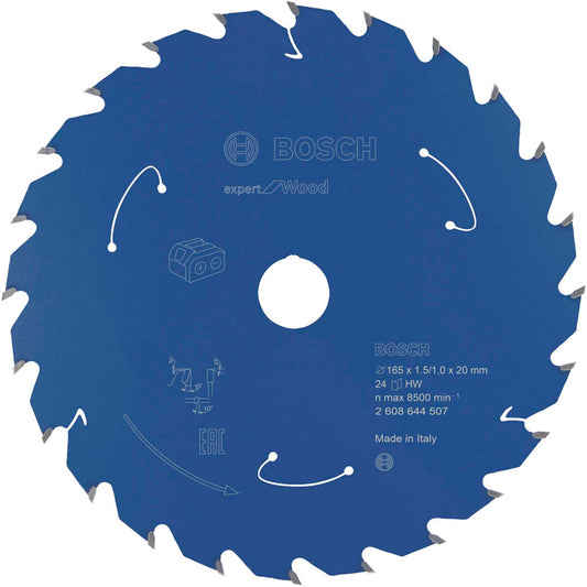 BOSCH EXPERT for Wood Kreissägeblatt 165,0 mm, 24 Zähne | 2608644507