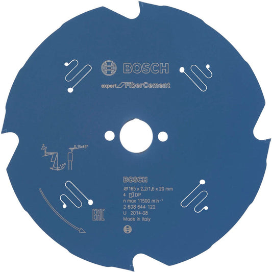 BOSCH EXPERT for Fiber Cement Kreissägeblatt 165,0 mm, 4 Zähne | 2608644122