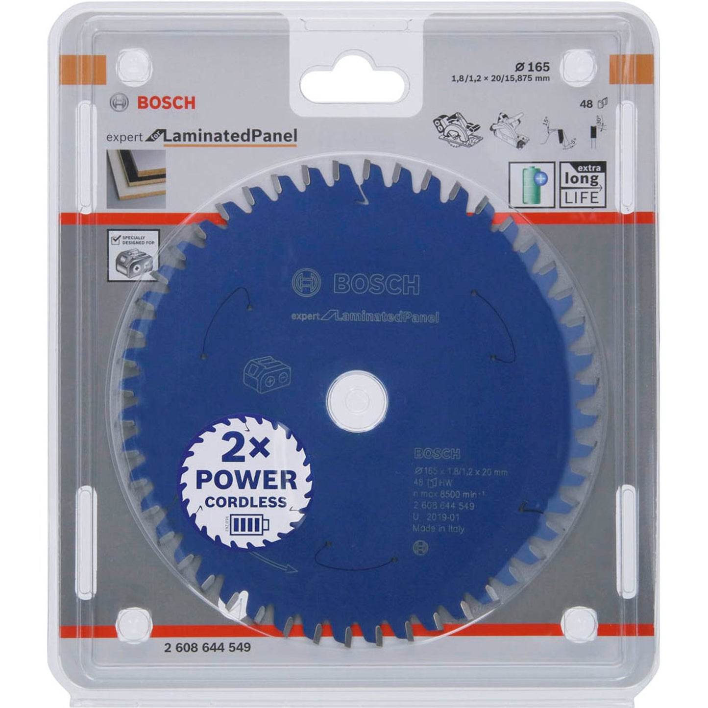 BOSCH EXPERT for Laminated Panel Kreissägeblatt 165,0 mm, 48 Zähne | 2608644549