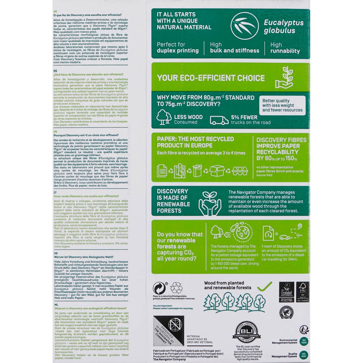 DISCOVERY Kopierpapier DIN A4 75 g/qm | 83427A75LAAS | 1 Pack = 500 Blatt