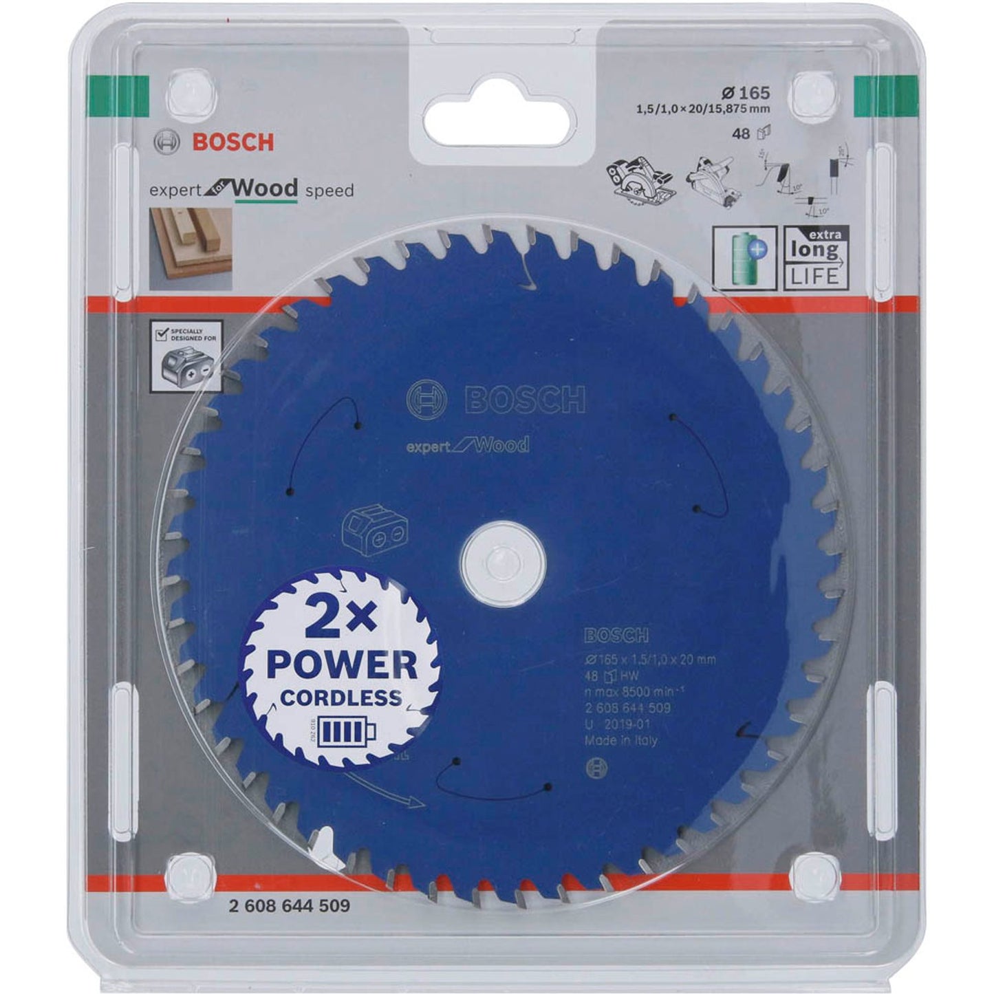 BOSCH EXPERT for Wood Kreissägeblatt 165,0 mm, 48 Zähne | 2608644509