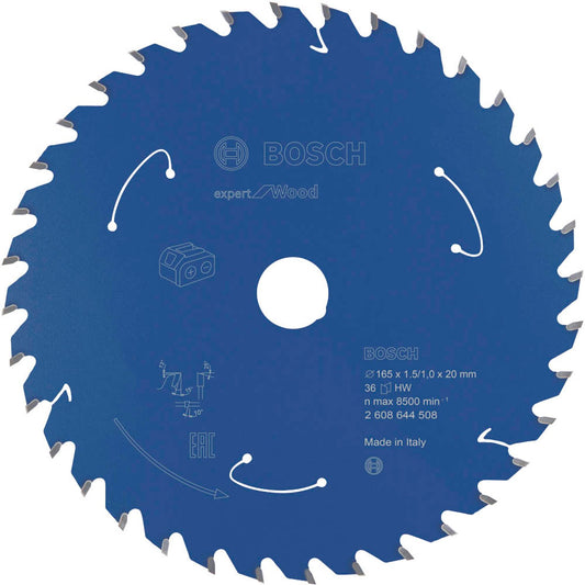 BOSCH EXPERT for Wood Kreissägeblatt 165,0 mm, 36 Zähne | 2608644508
