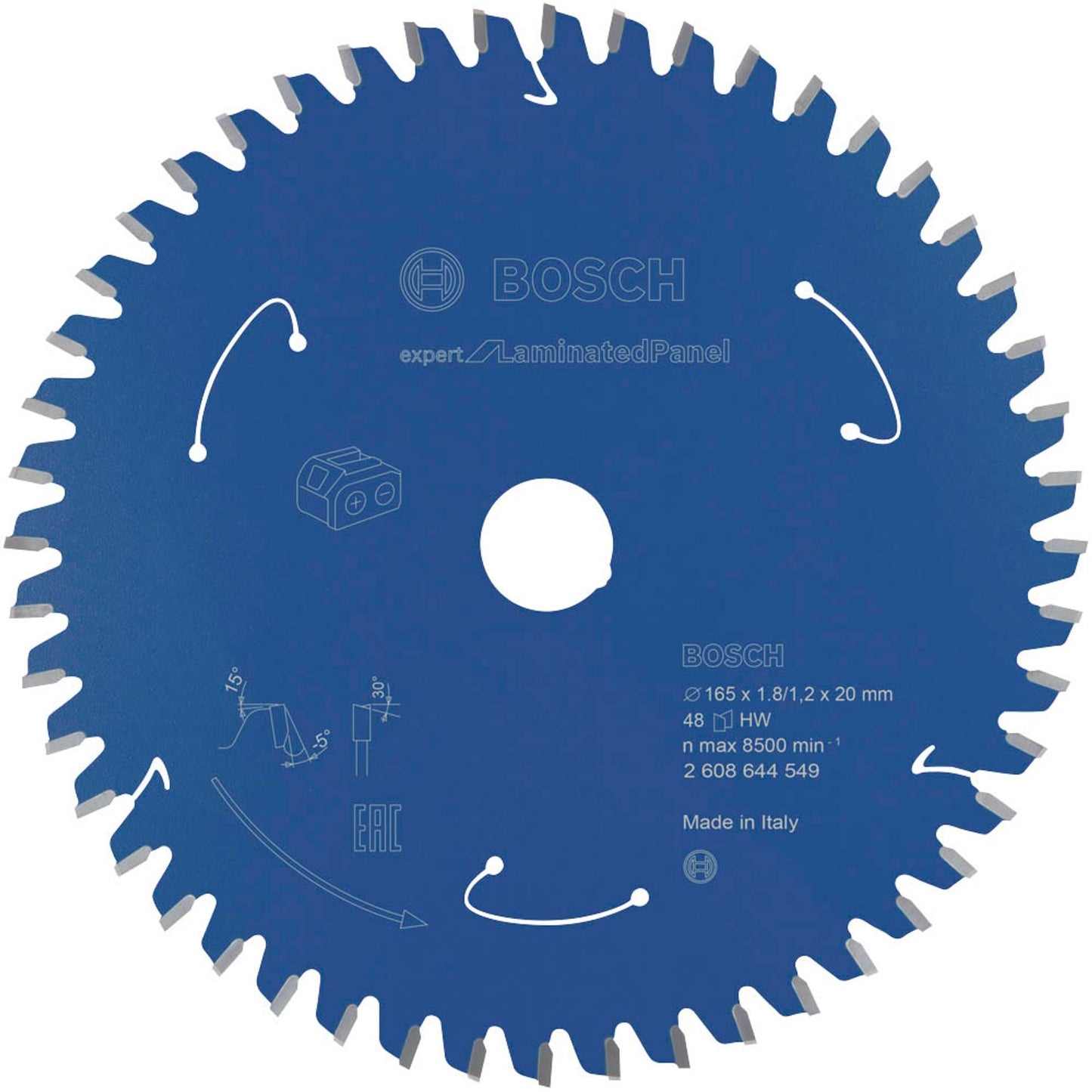 BOSCH EXPERT for Laminated Panel Kreissägeblatt 165,0 mm, 48 Zähne | 2608644549