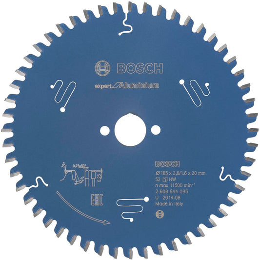 BOSCH EXPERT for Aluminium Kreissägeblatt 165,0 mm, 52 Zähne | 2608644095