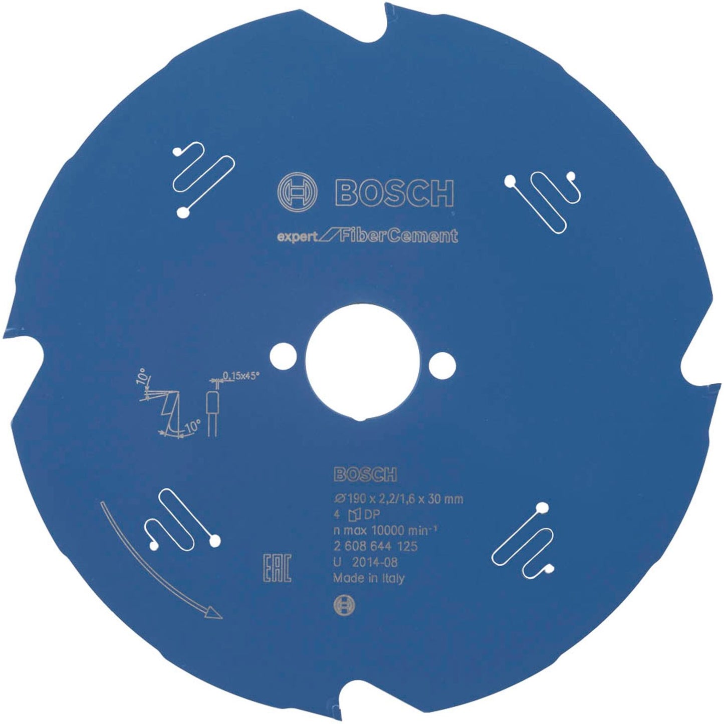 BOSCH EXPERT for Fiber Cement Kreissägeblatt 190,0 mm, 4 Zähne | 2608644125