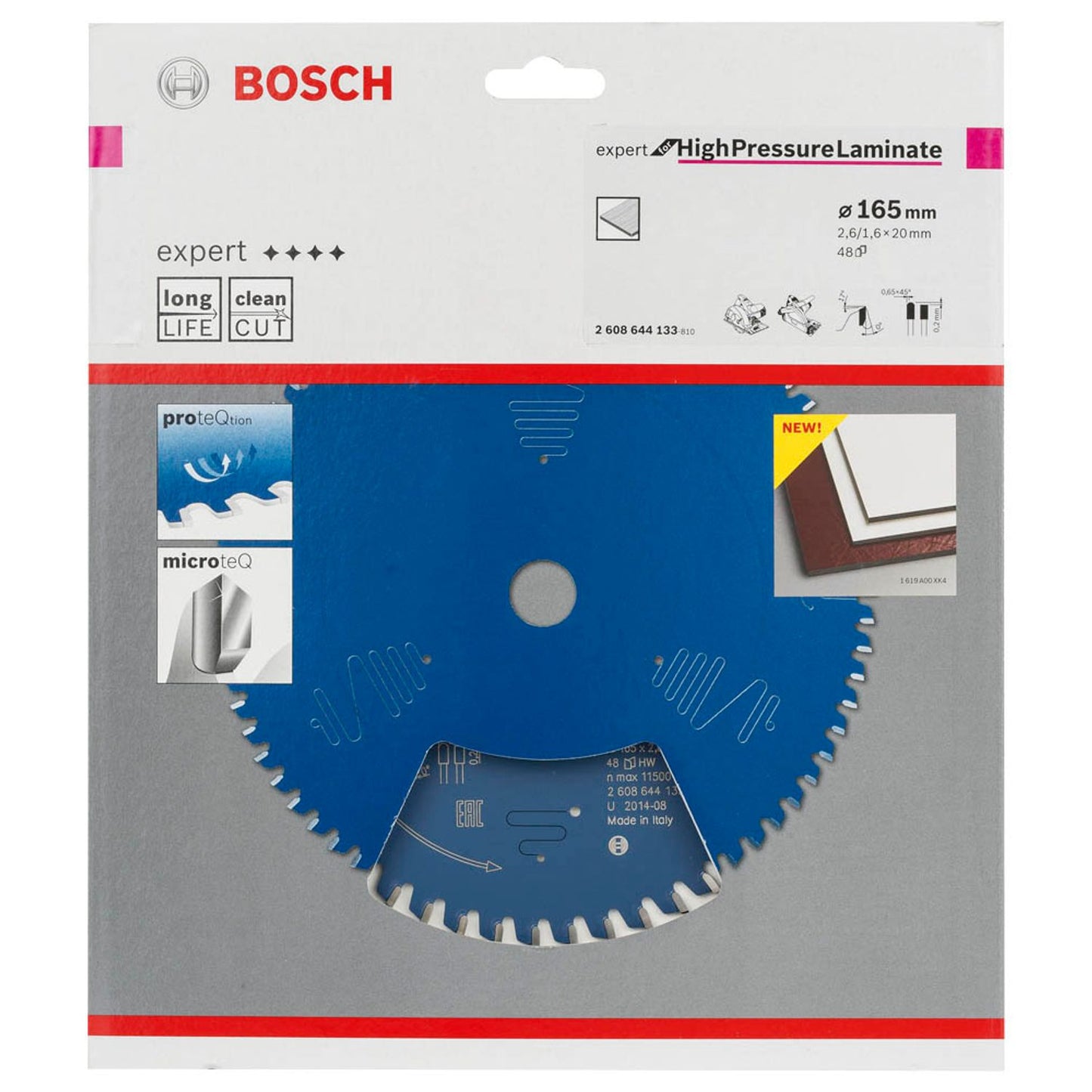 BOSCH EXPERT for High Pressure Laminat Kreissägeblatt 165,0 mm, 48 Zähne | 2608644133