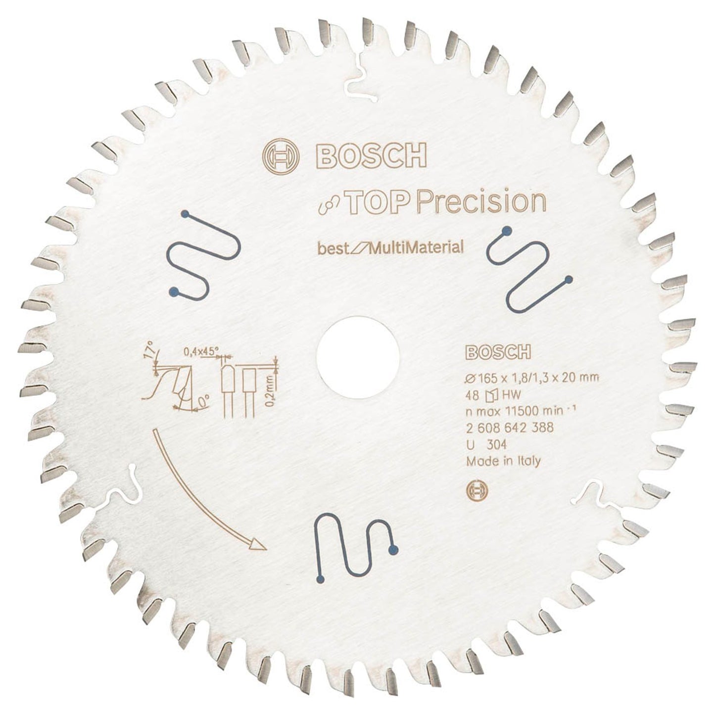 BOSCH Best for Multi Material Kreissägeblatt 165,0 mm, 48 Zähne | 2608642388