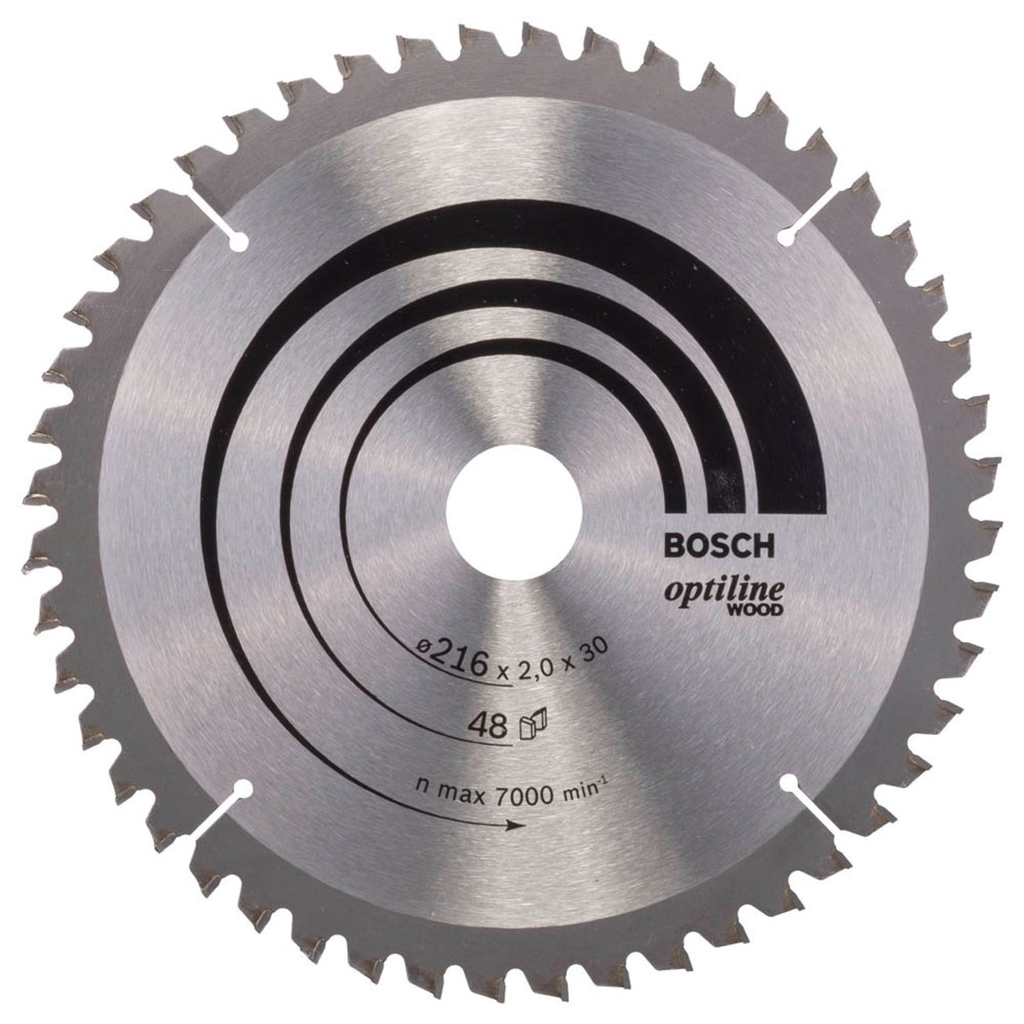 BOSCH Optiline Wood Kreissägeblatt 216,0 mm, 48 Zähne | 2608640432