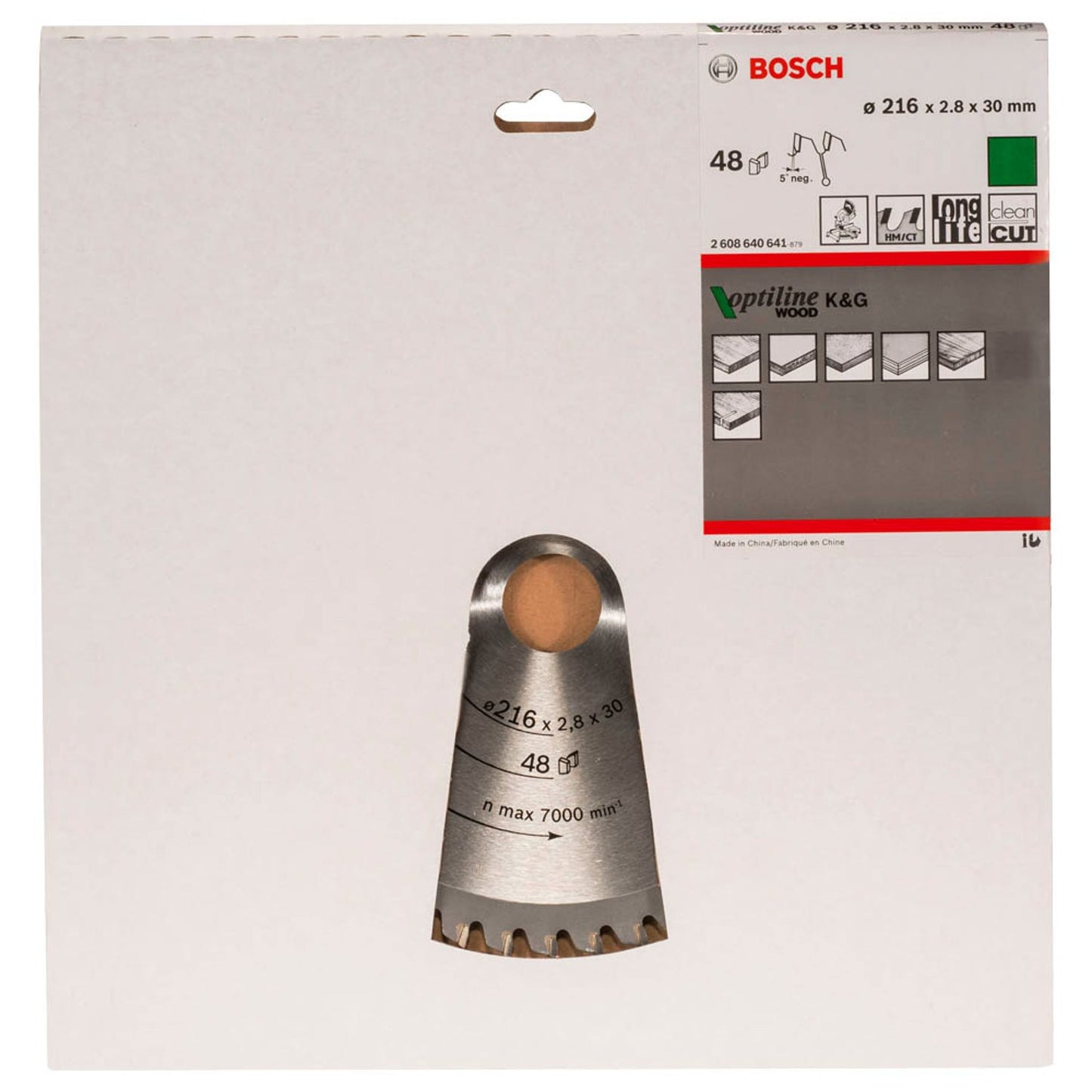 BOSCH Optiline Wood Kreissägeblatt 216,0 mm, 48 Zähne | 2608640641