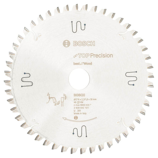 BOSCH Best for Wood Kreissägeblatt 216,0 mm, 48 Zähne | 2608642101