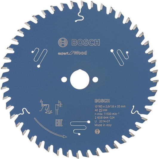 BOSCH EXPERT for Wood Kreissägeblatt 165,0 mm, 48 Zähne | 2608644024