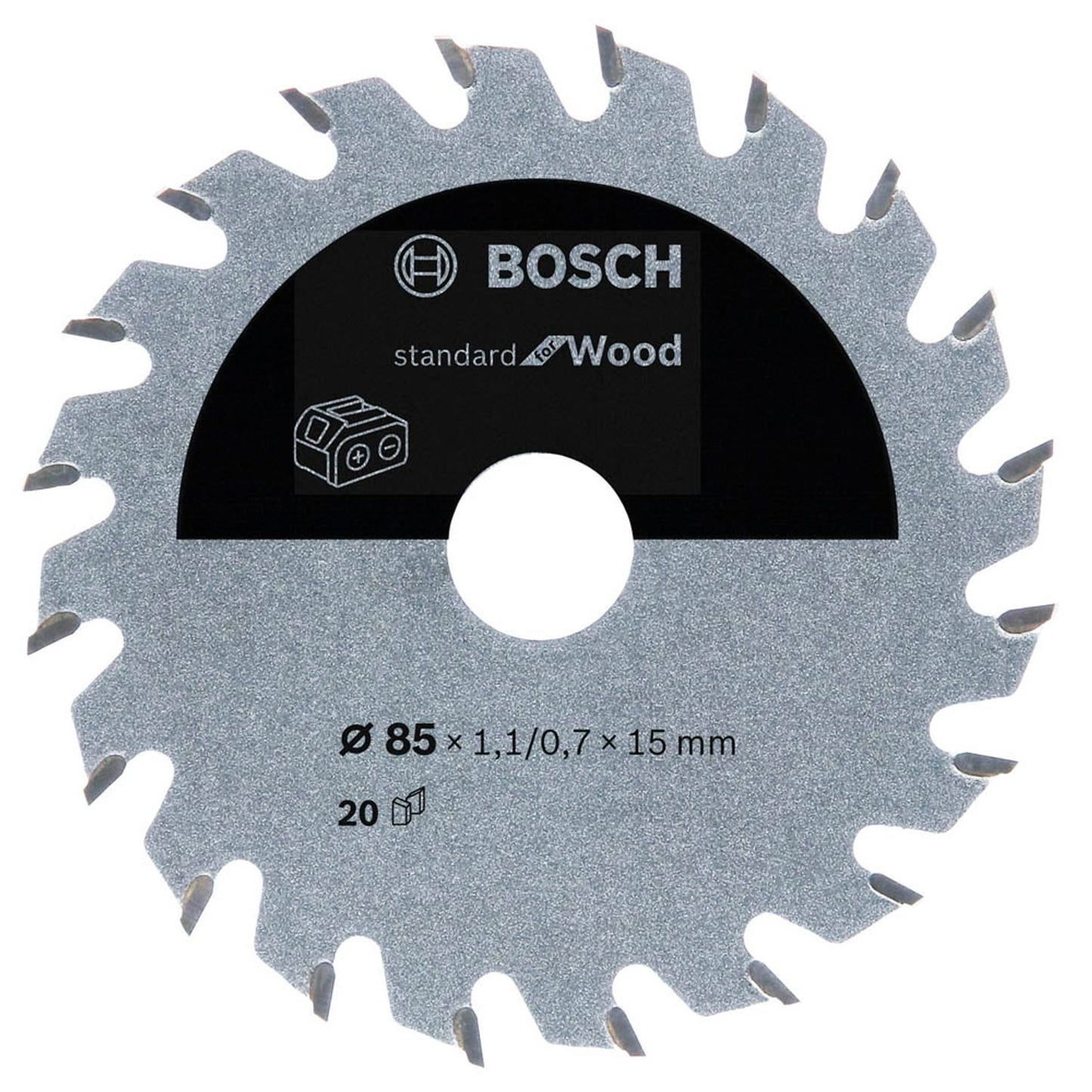 BOSCH Standard for Wood Kreissägeblatt 85,0 mm, 20 Zähne | 2608837666