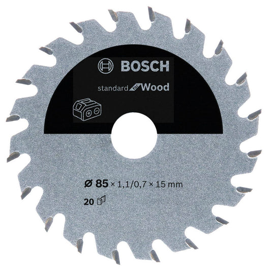 BOSCH Standard for Wood Kreissägeblatt 85,0 mm, 20 Zähne | 2608837666