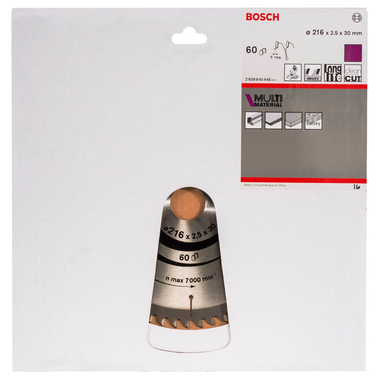 BOSCH Multi Material Kreissägeblatt 216,0 mm, 60 Zähne | 2608640446