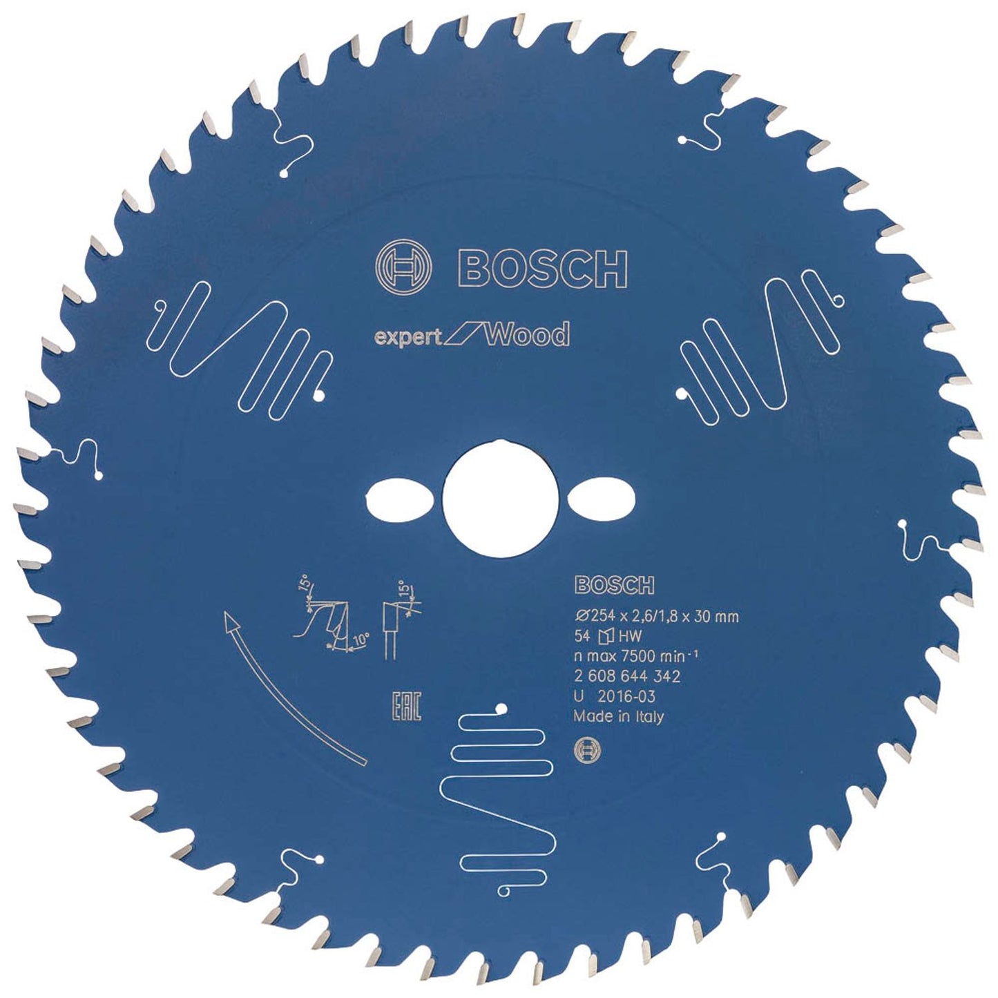 BOSCH EXPERT for Wood Kreissägeblatt 254,0 mm, 54 Zähne | 2608644342