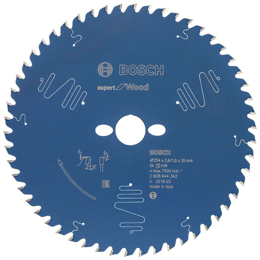 BOSCH EXPERT for Wood Kreissägeblatt 254,0 mm, 54 Zähne | 2608644342