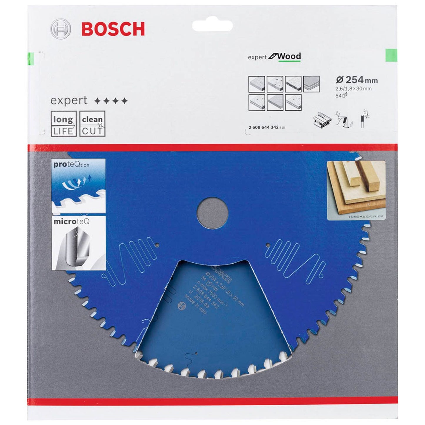 BOSCH EXPERT for Wood Kreissägeblatt 254,0 mm, 54 Zähne | 2608644342