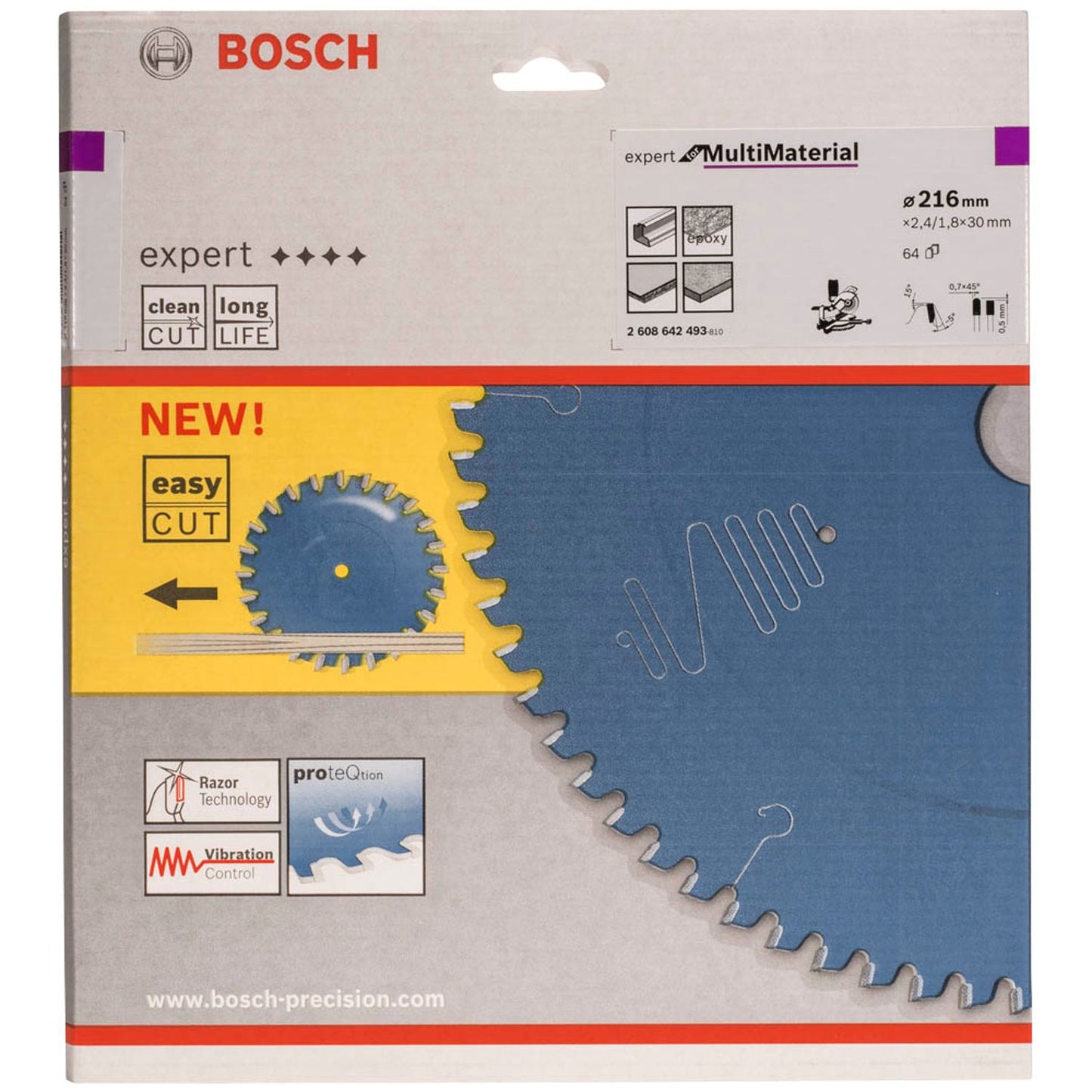 BOSCH EXPERT for Multi Material Kreissägeblatt 216,0 mm, 64 Zähne | 2608642493