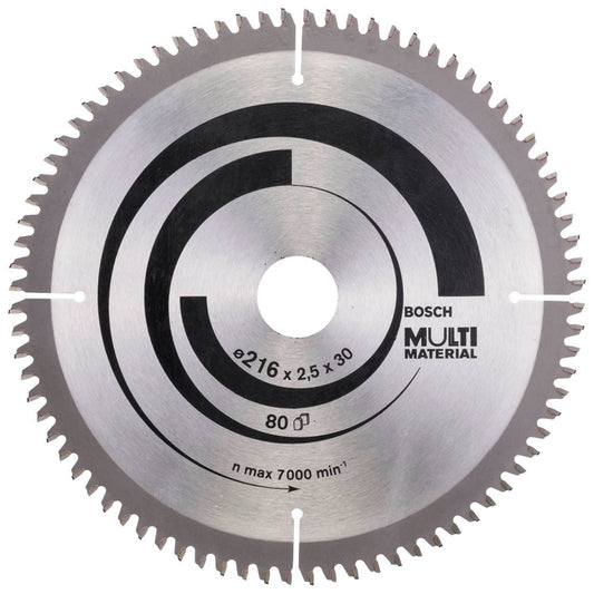 BOSCH Multi Material Kreissägeblatt 216,0 mm, 80 Zähne | 2608640447