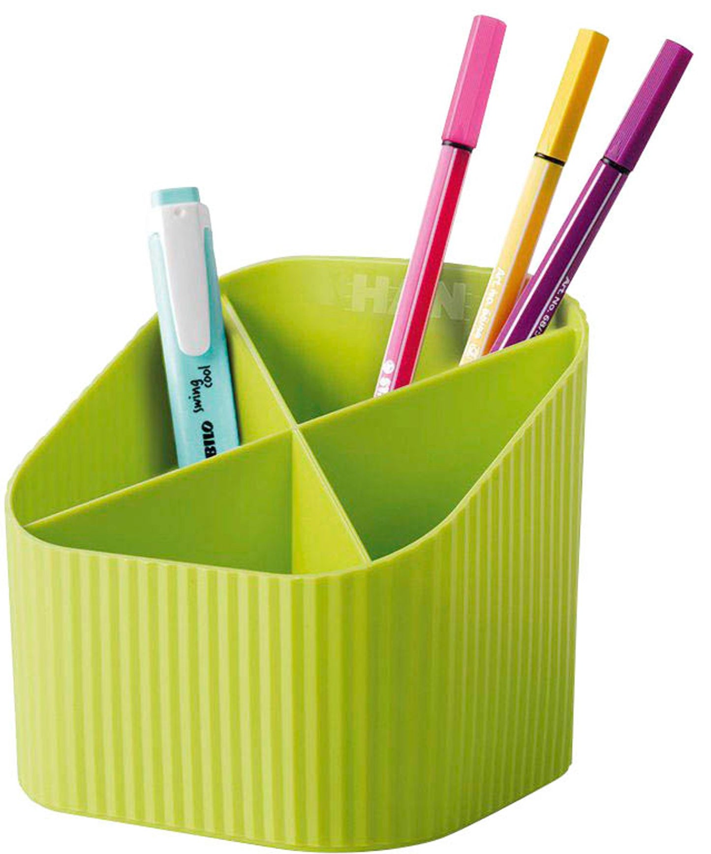 HAN Stiftehalter 100% Recyclingmaterial 4 Fächer 11,1 x 12,1 x 10,6 cm