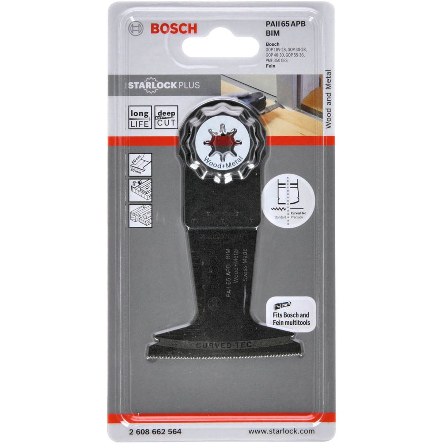 BOSCH PAII 65 APB Wood and Metal Tauchsägeblatt | 2608662564