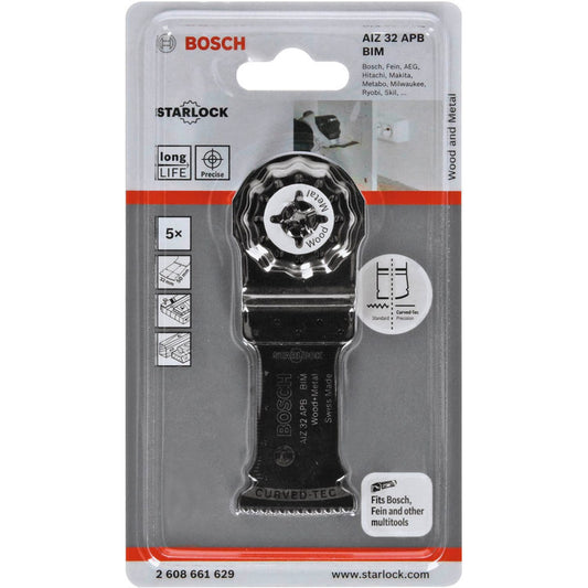 BOSCH AIZ 32 APB Wood and Metal Tauchsägeblätter | 2608661629 | 1 Pack = 5 St.