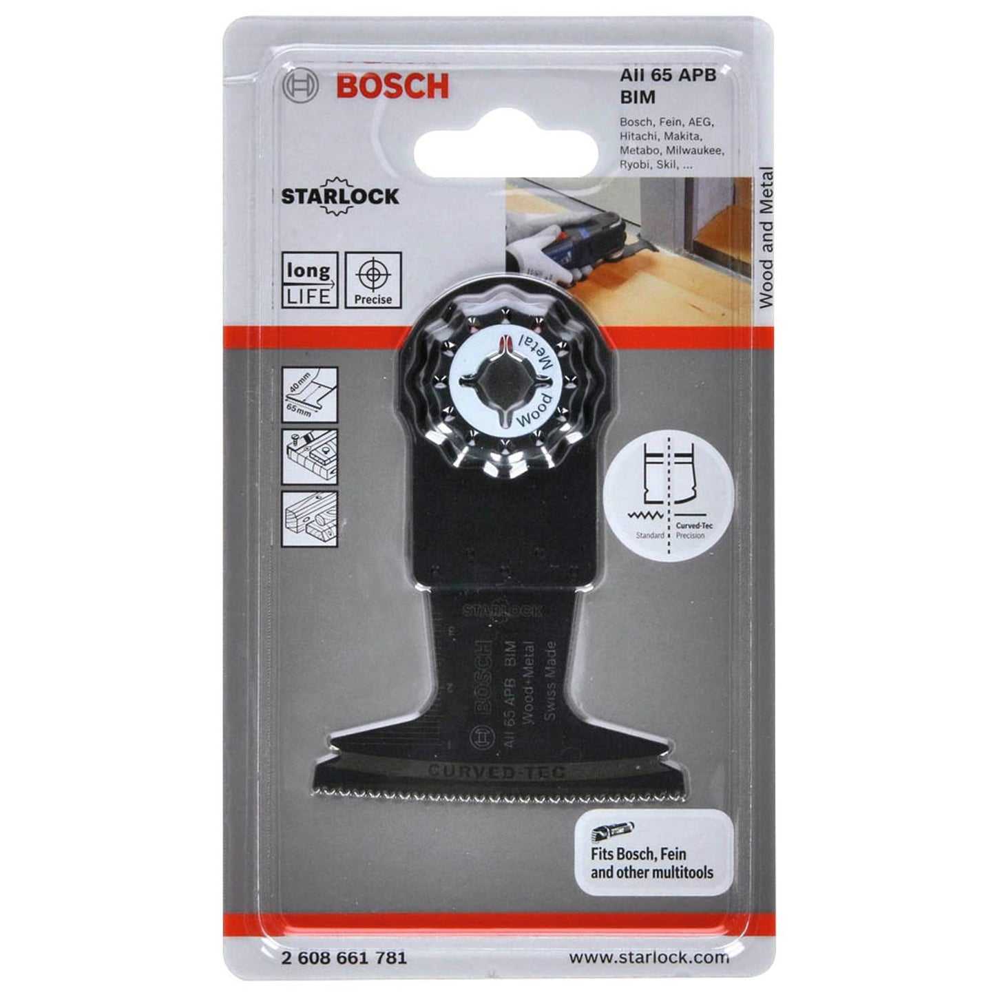 BOSCH AII 65 APB Wood and Metal Tauchsägeblatt | 2608661781