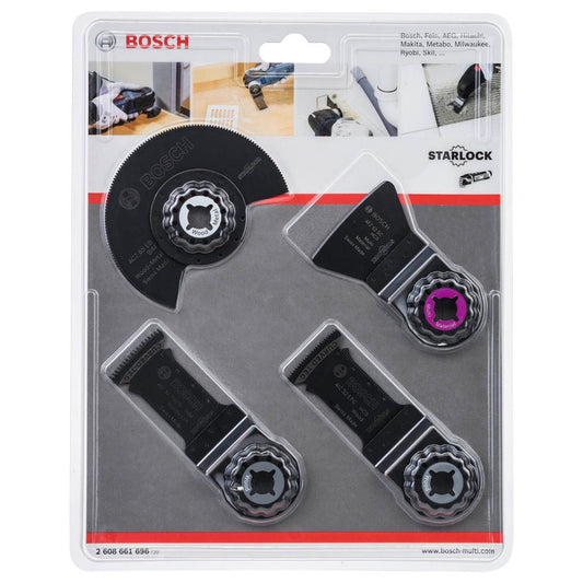 BOSCH Boden-/Einbau-Set Segment- und Tauchsägeblätter-Set 4-teilig | 2608661696
