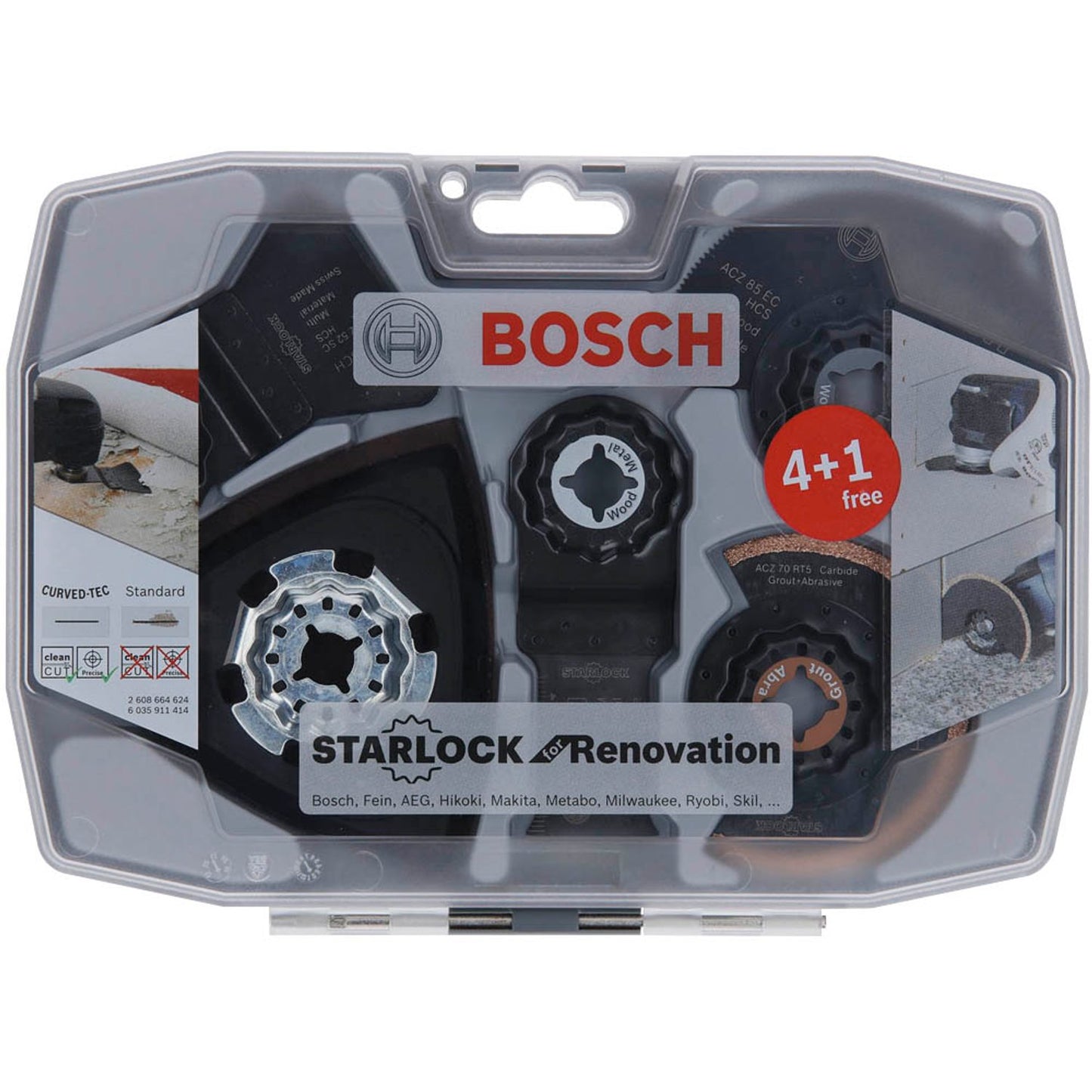 BOSCH Starlock Best of Renovation Segment- und Tauchsägeblätter-Set 8-teilig | 2608664624