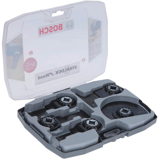 BOSCH Starlock Holz Segment- und Tauchsägeblätter-Set 7-teilig | 2608664623