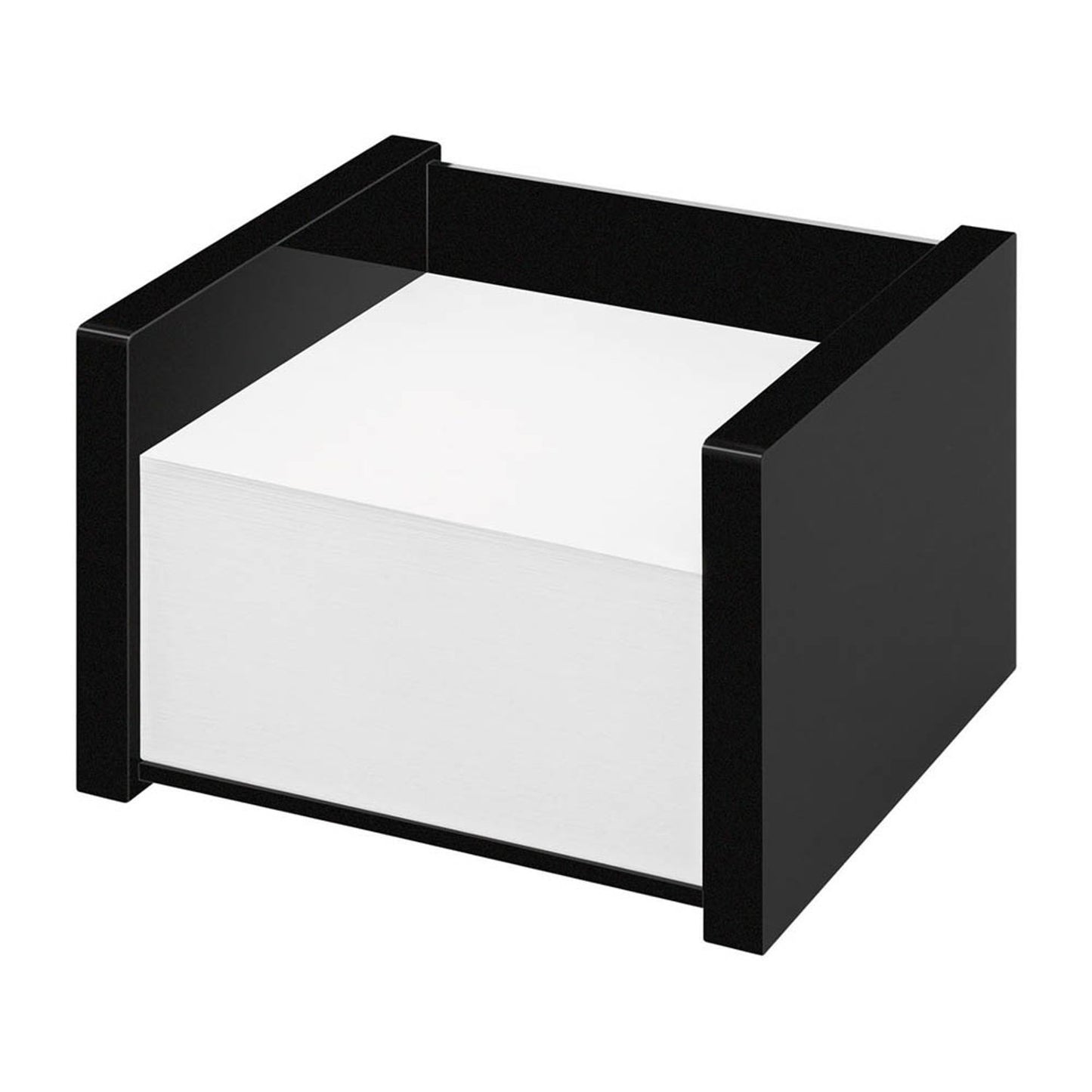 WEDO Zettelbox Black Office schwarz inkl. 500 Notizen weiß | 637001