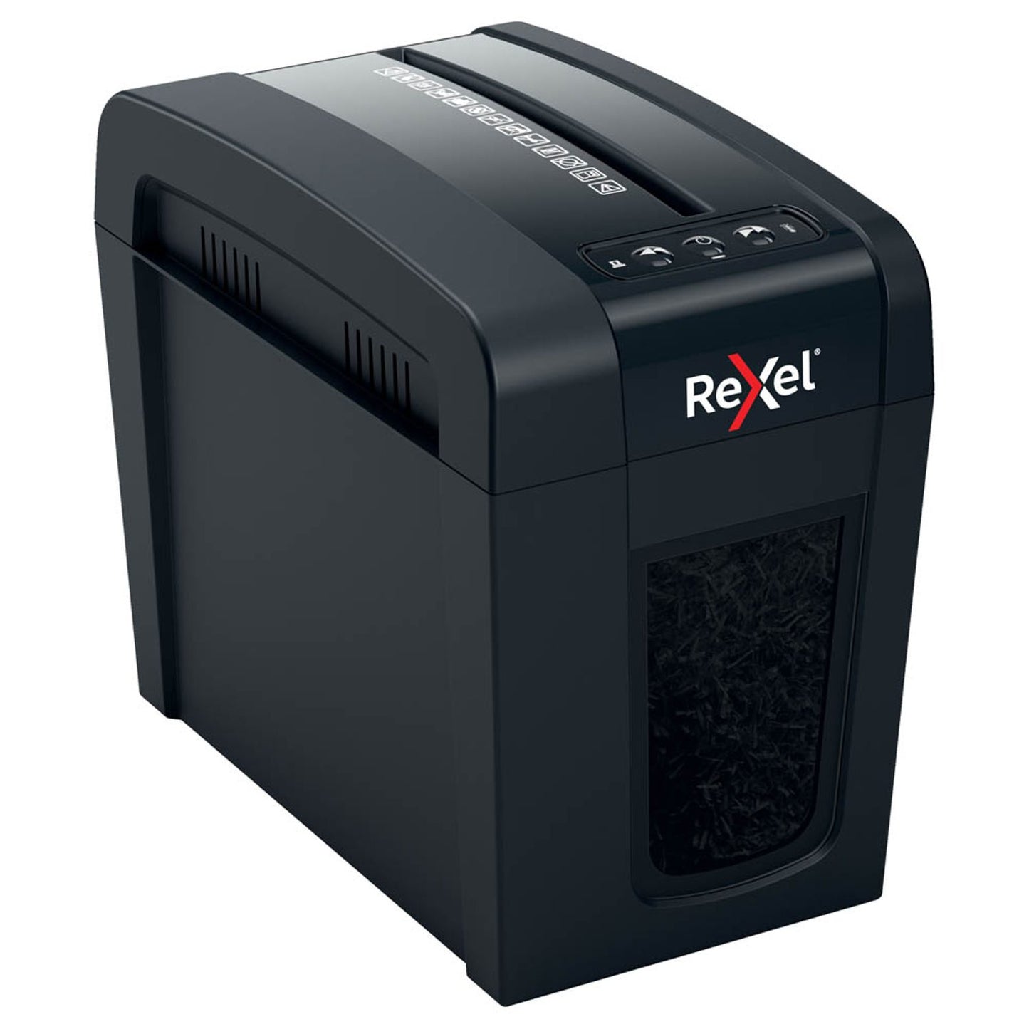Rexel Secure X6-SL Aktenvernichter mit Partikelschnitt P-4, 4 x 40 mm, bis , schwarz | 2020125EU