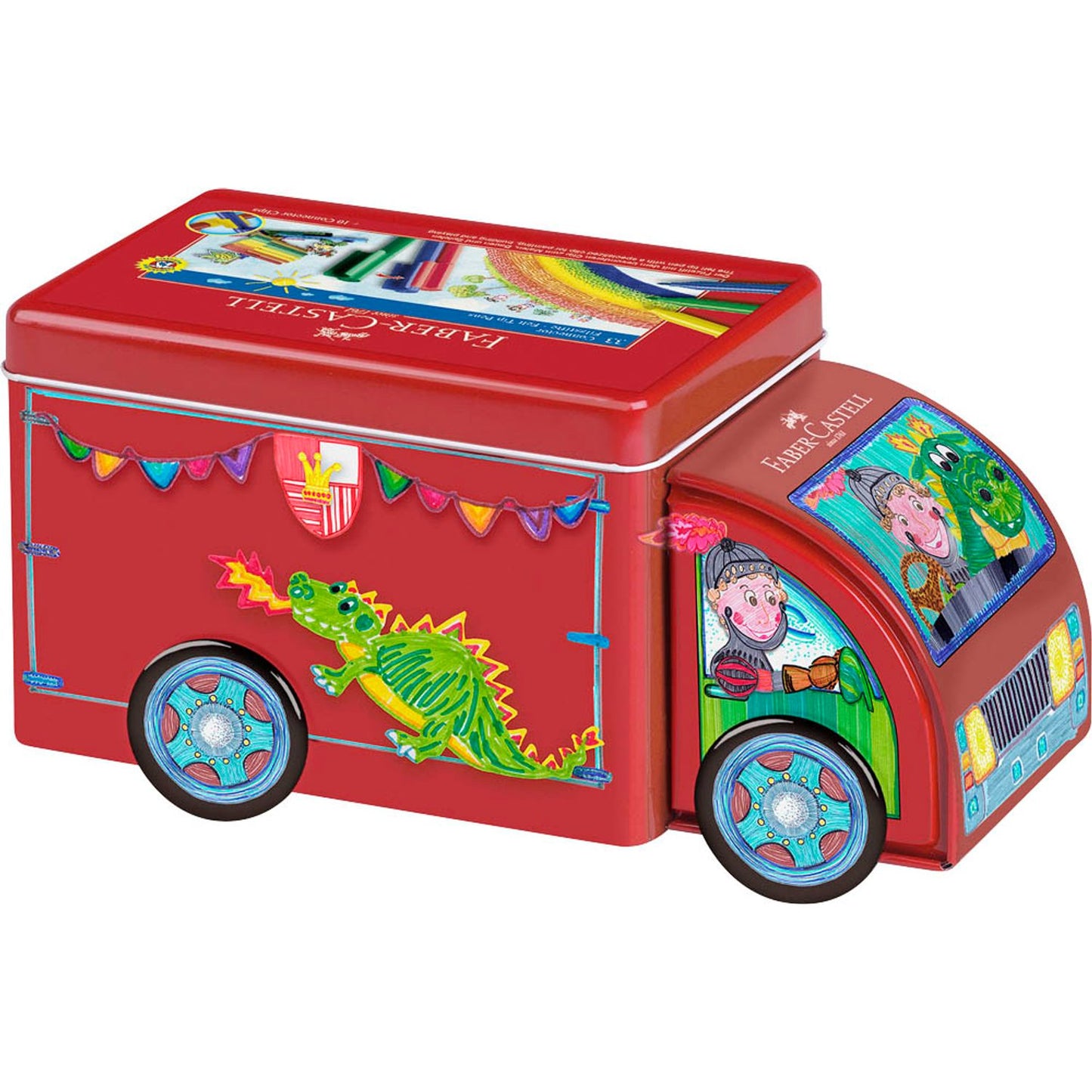 FABER-CASTELL Connector Truck Filzstifte farbsortiert | 155533 | 1 Pack = 33 St.