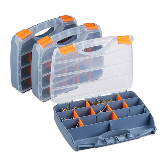 relaxdays Sortimentskasten unbefüllt | 10023914_0 | 1 Pack = 3 St.