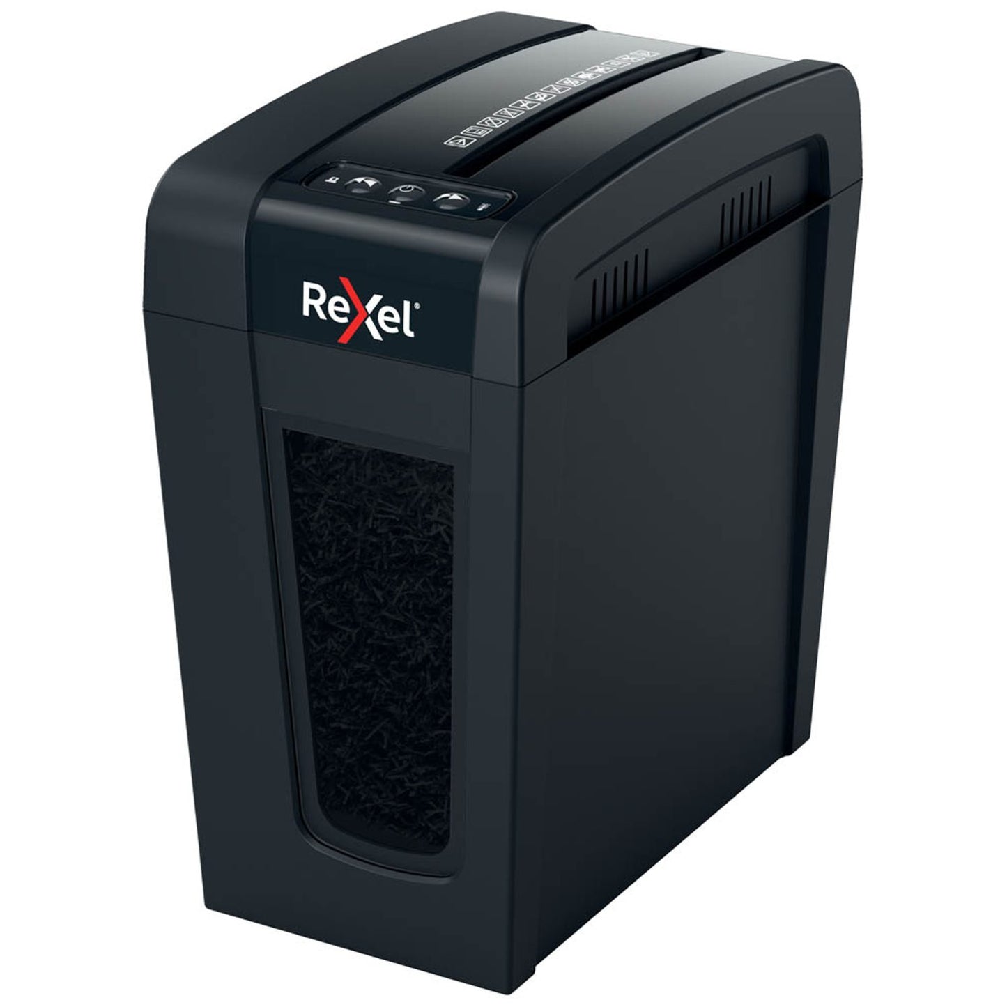 Rexel Secure X8-SL Aktenvernichter mit Partikelschnitt P-4, 4 x 40 mm, bis , schwarz | 2020126EU