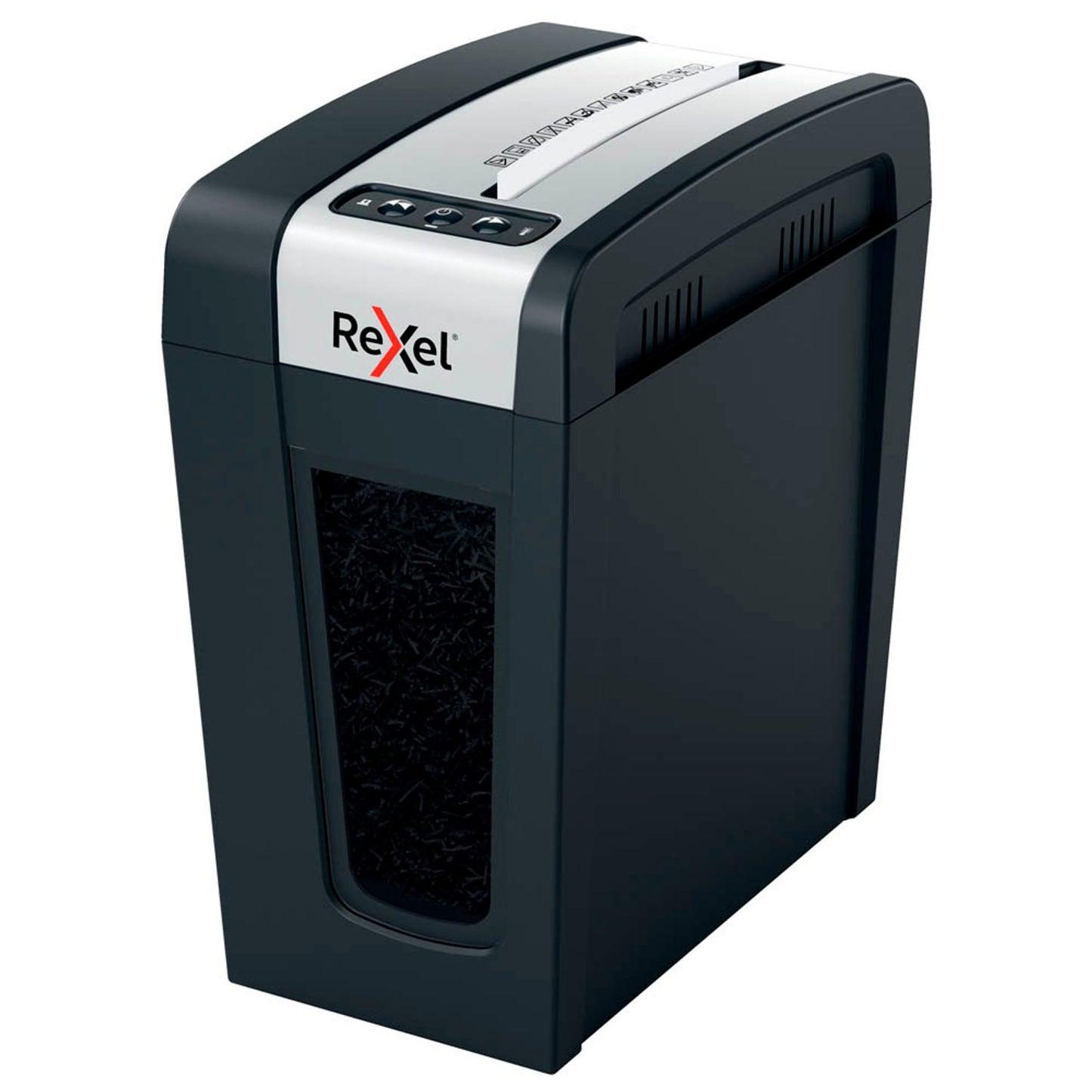 Rexel Secure MC4-SL Aktenvernichter mit Partikelschnitt P-5, 2 x 15 mm, bis , schwarz | 2020132EU