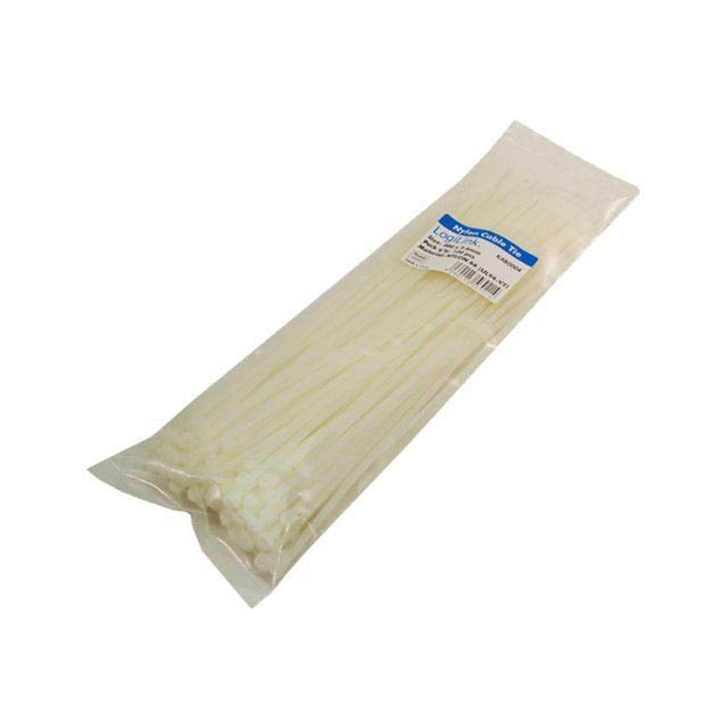 LogiLink Kabelbinder transparent | KAB0004 | 1 Pack = 100 St.