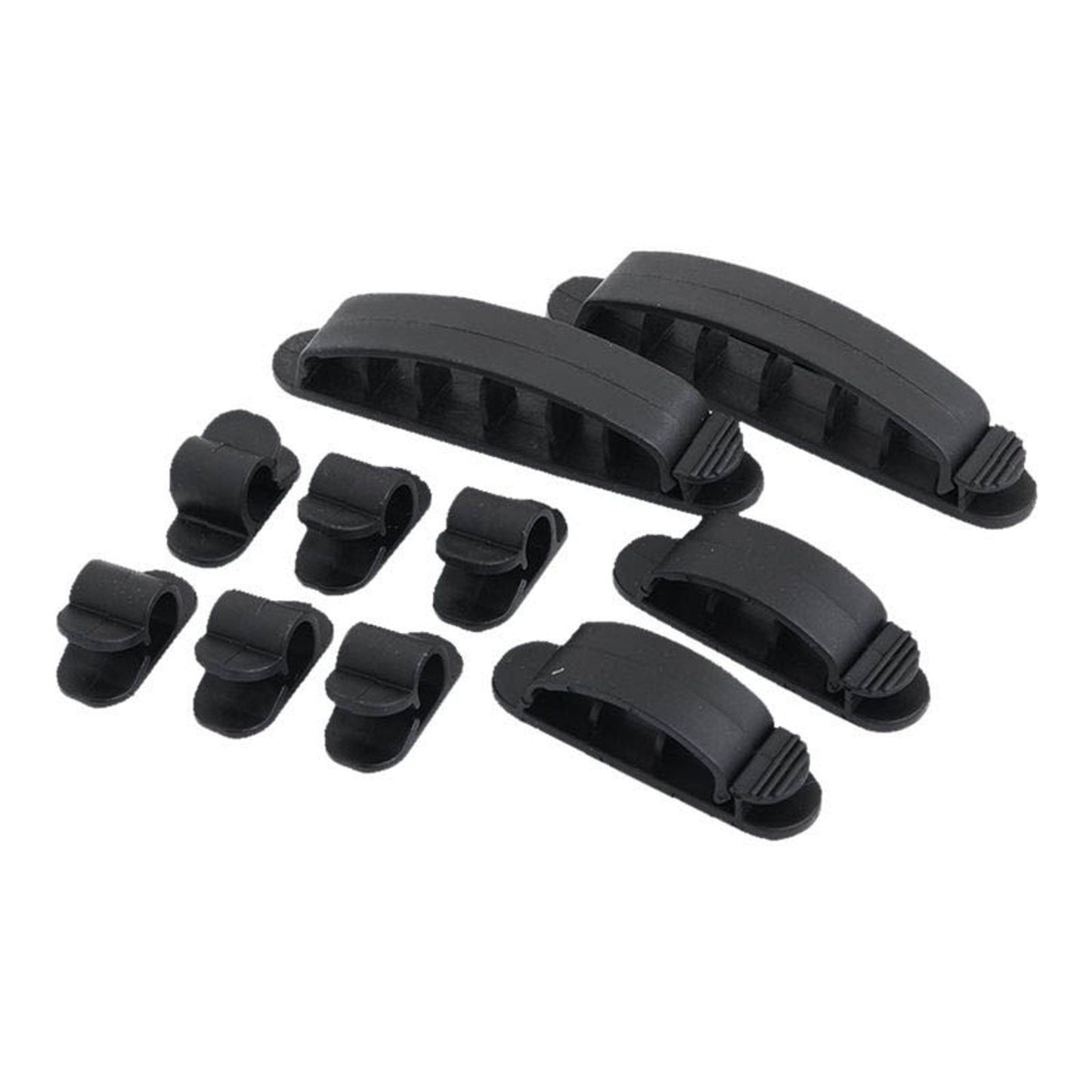LogiLink Kabelclips schwarz | KAB0039 | 1 Set = 10 St.