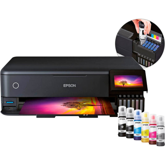 EPSON EcoTank ET-8550 3 in 1 Tintenstrahl-Multifunktionsdrucker schwarz | C11CJ21401
