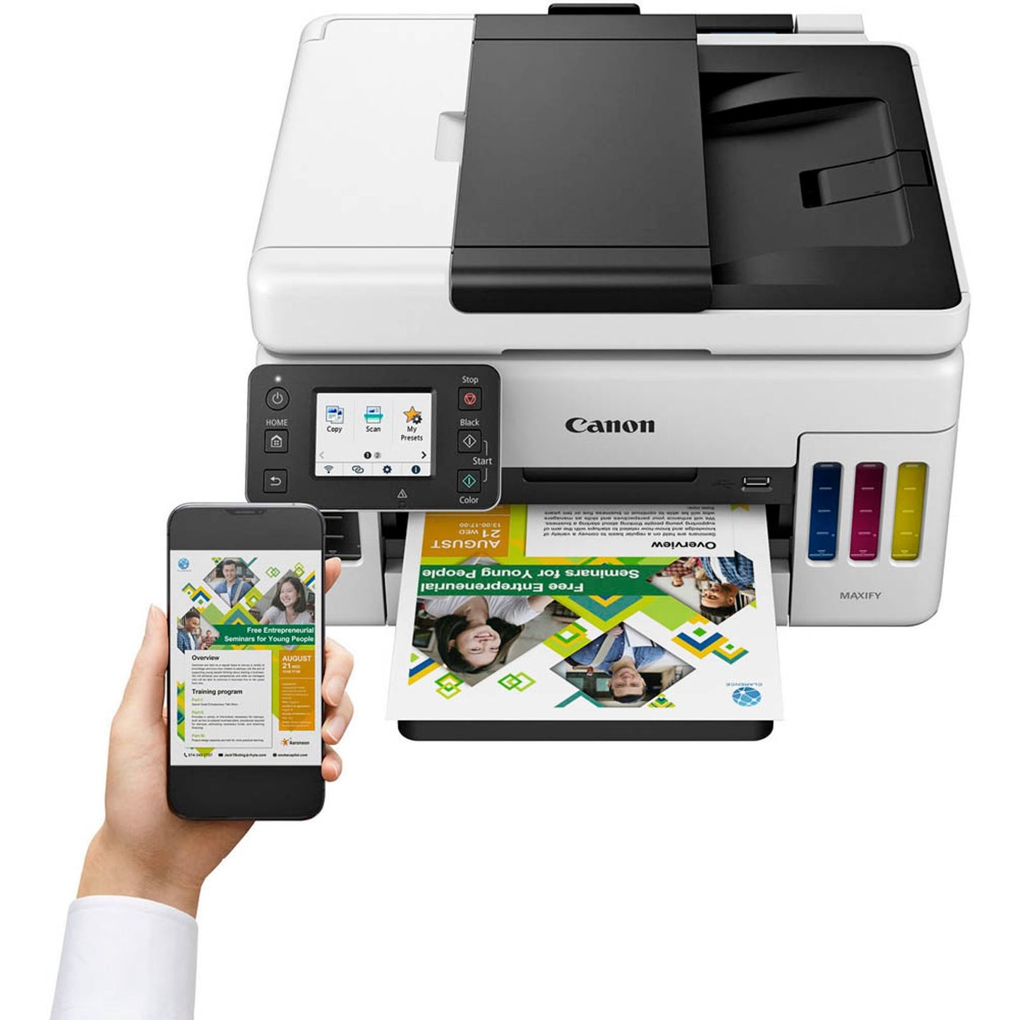 Canon MAXIFY GX6050 3 in 1 Tintenstrahl-Multifunktionsdrucker grau | 4470C006