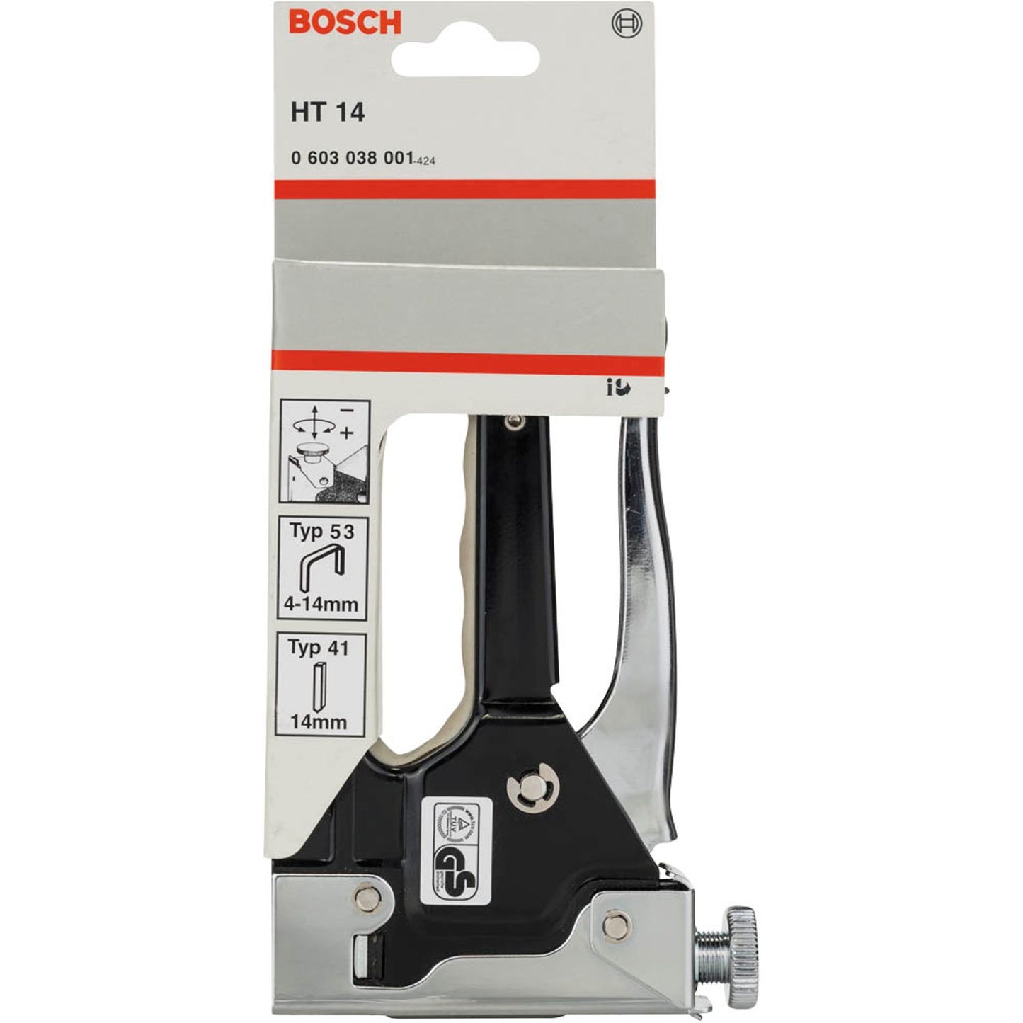 BOSCH Handtacker HT 14 schwarz-chrom | 603038001
