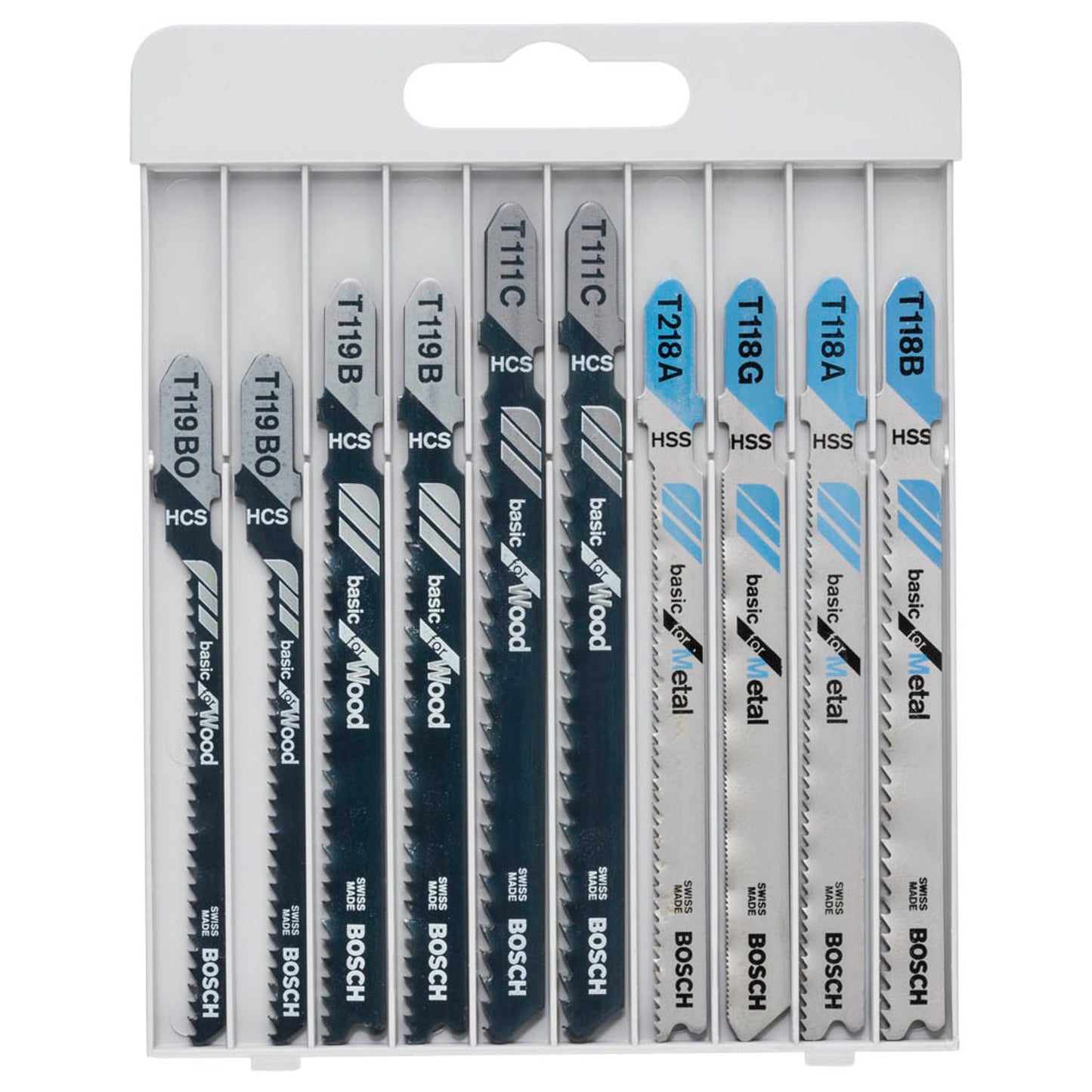 BOSCH Basic for Metal and Wood Stichsägeblätter-Set 10-teilig | 2607010630