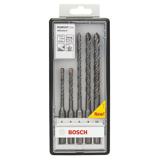 BOSCH Robust Line SDS plus-5 Hammerbohrer-Set, 5-teilig | 2607019927