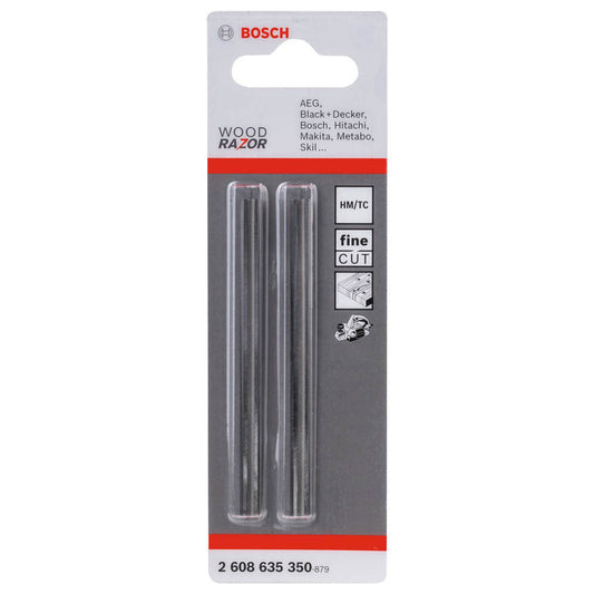 BOSCH Hobelmesser für Handhobel | 2608635350 | 1 Pack = 2 St.