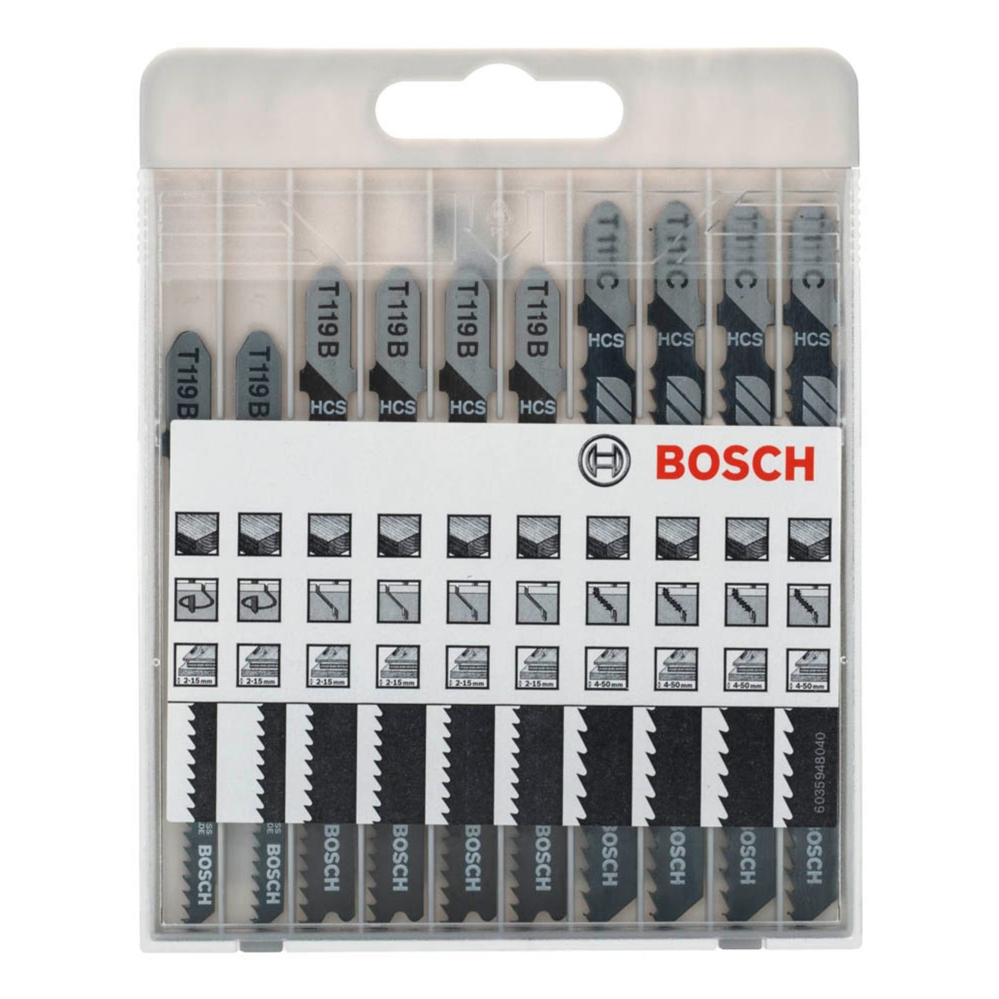BOSCH Basic for Wood Stichsägeblätter-Set 10-teilig | 2607010629
