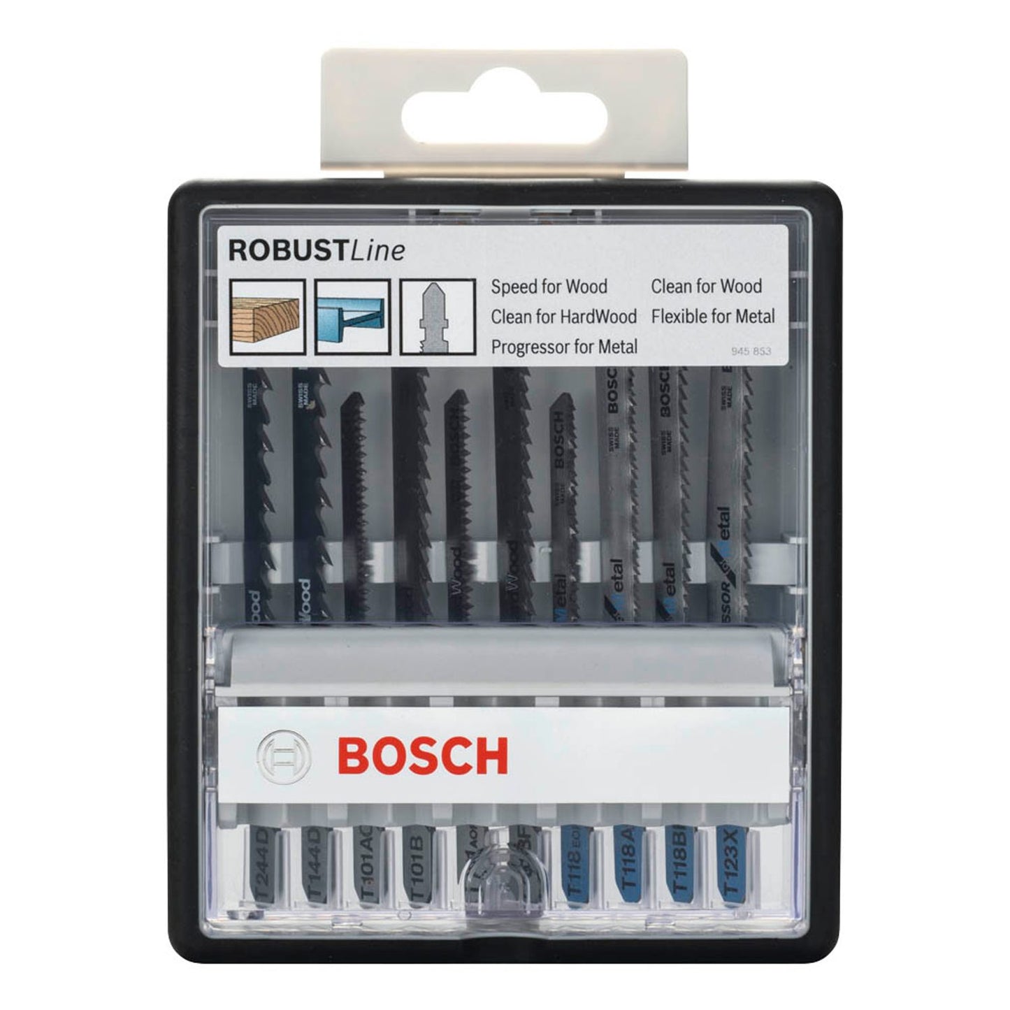BOSCH Robust Line Wood and Metal Stichsägeblätter-Set 10-teilig | 2607010542