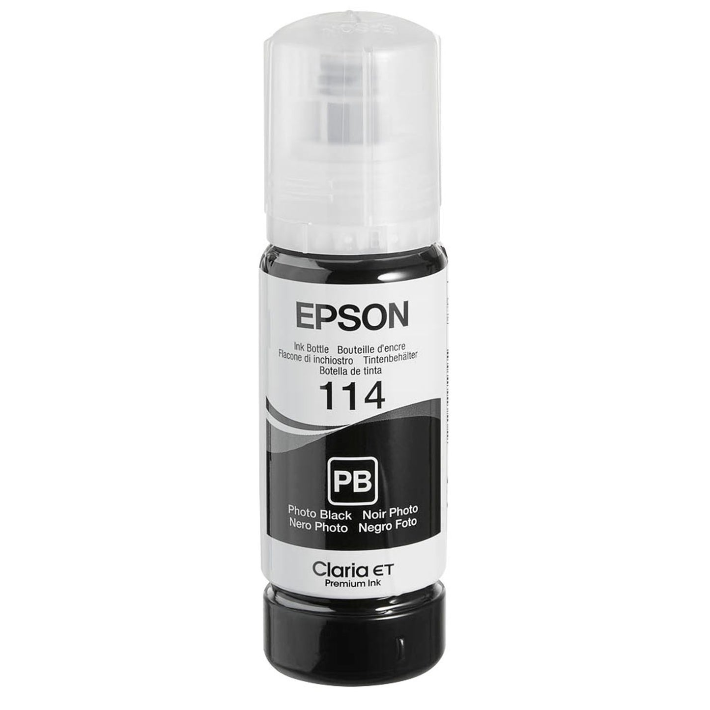 EPSON 114/T07B1 Foto schwarz Tintenflasche | C13T07B140