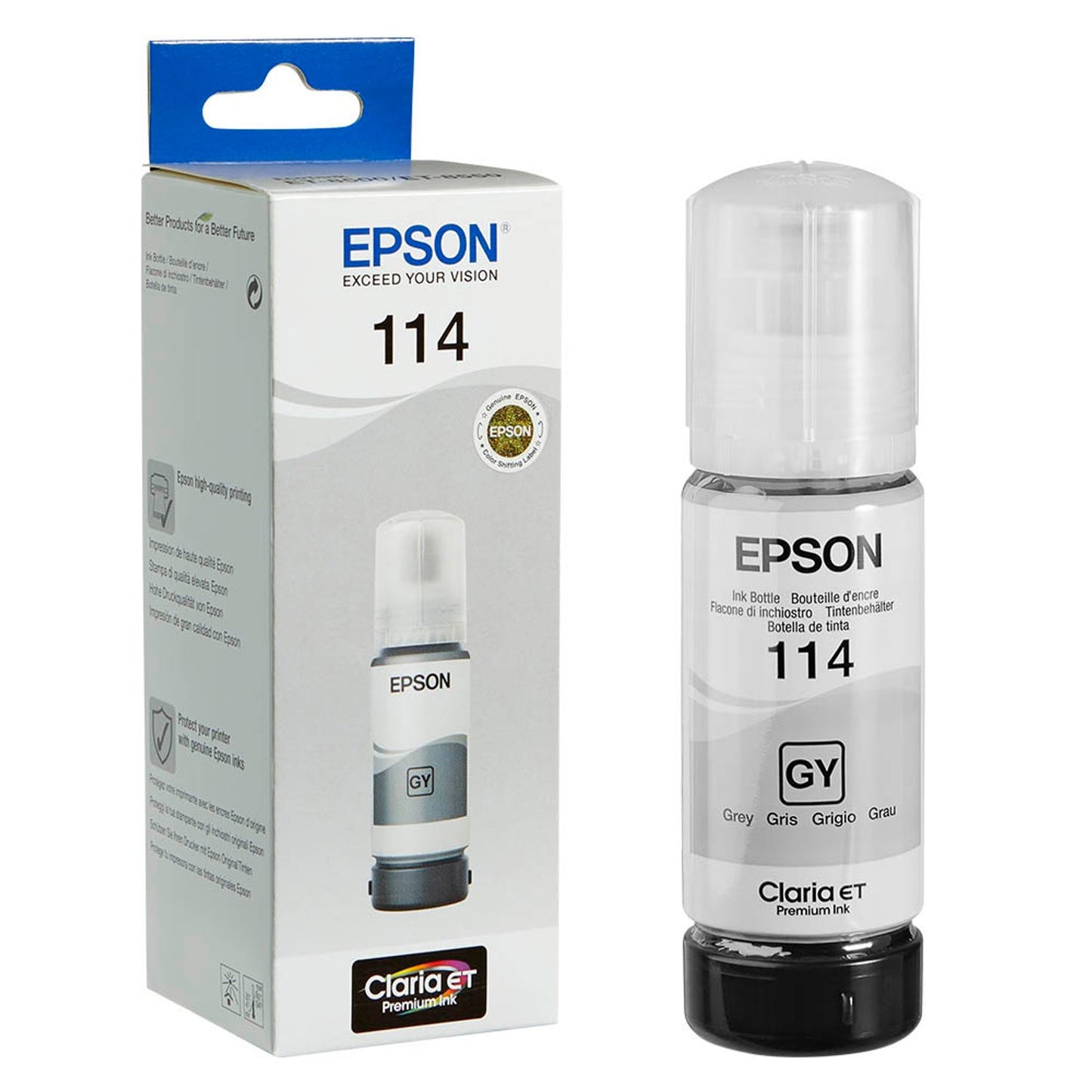 EPSON 114/T07B5 grau Tintenflasche | C13T07B540