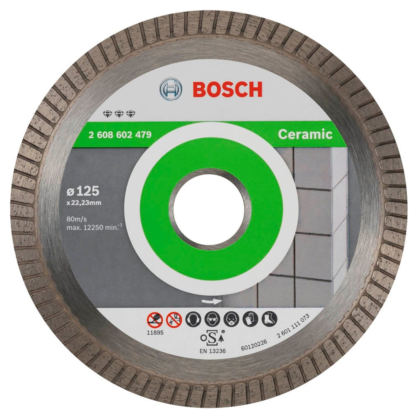 BOSCH Diamant-Trennscheibe Best Ceramic Turbo | 2608602479
