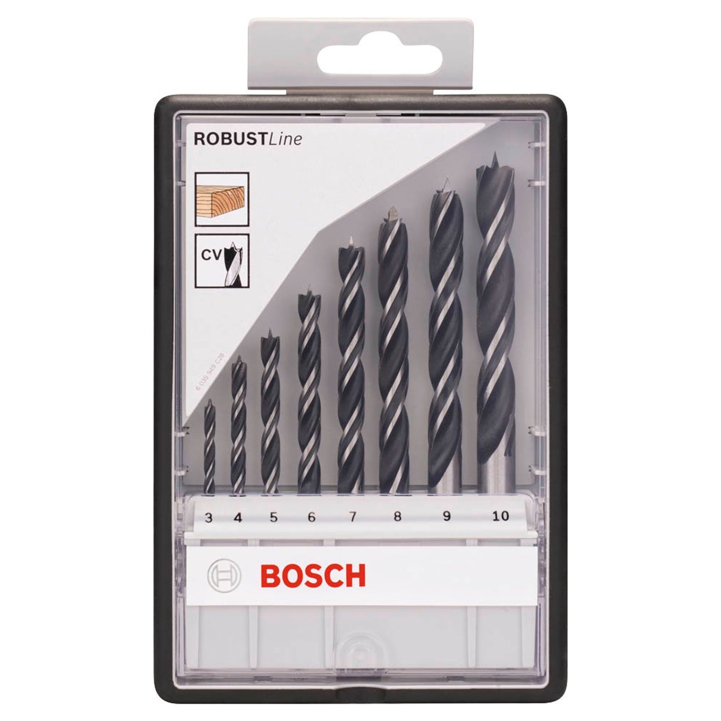 BOSCH Robust Line Holzbohrer-Set, 8-teilig | 2607010533